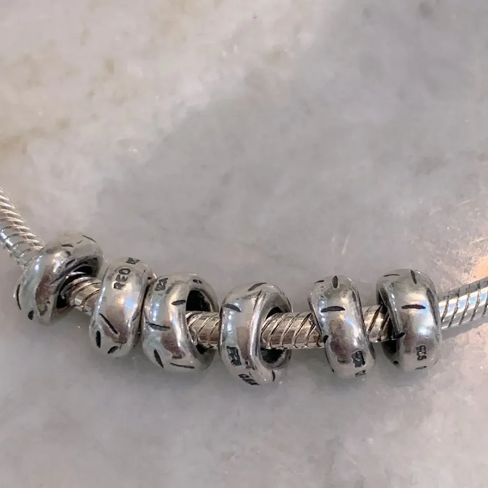 .925 Spacer Beads Sterling Silver Jewelry Charm